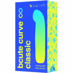 B Swish - Vibrateur Rechargeable Bcute Curve Infinite Classique Bleu Silicone